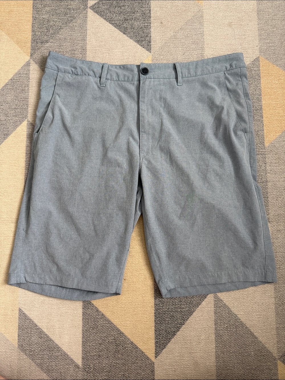 7 Diamonds Men's blue Flat Front Casual Shorts